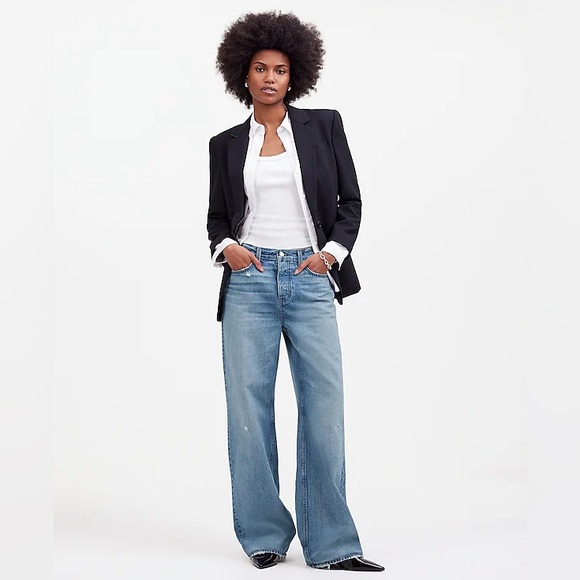 NWT Madewell Low Slung Baggy Jean - Picture 1 of 5